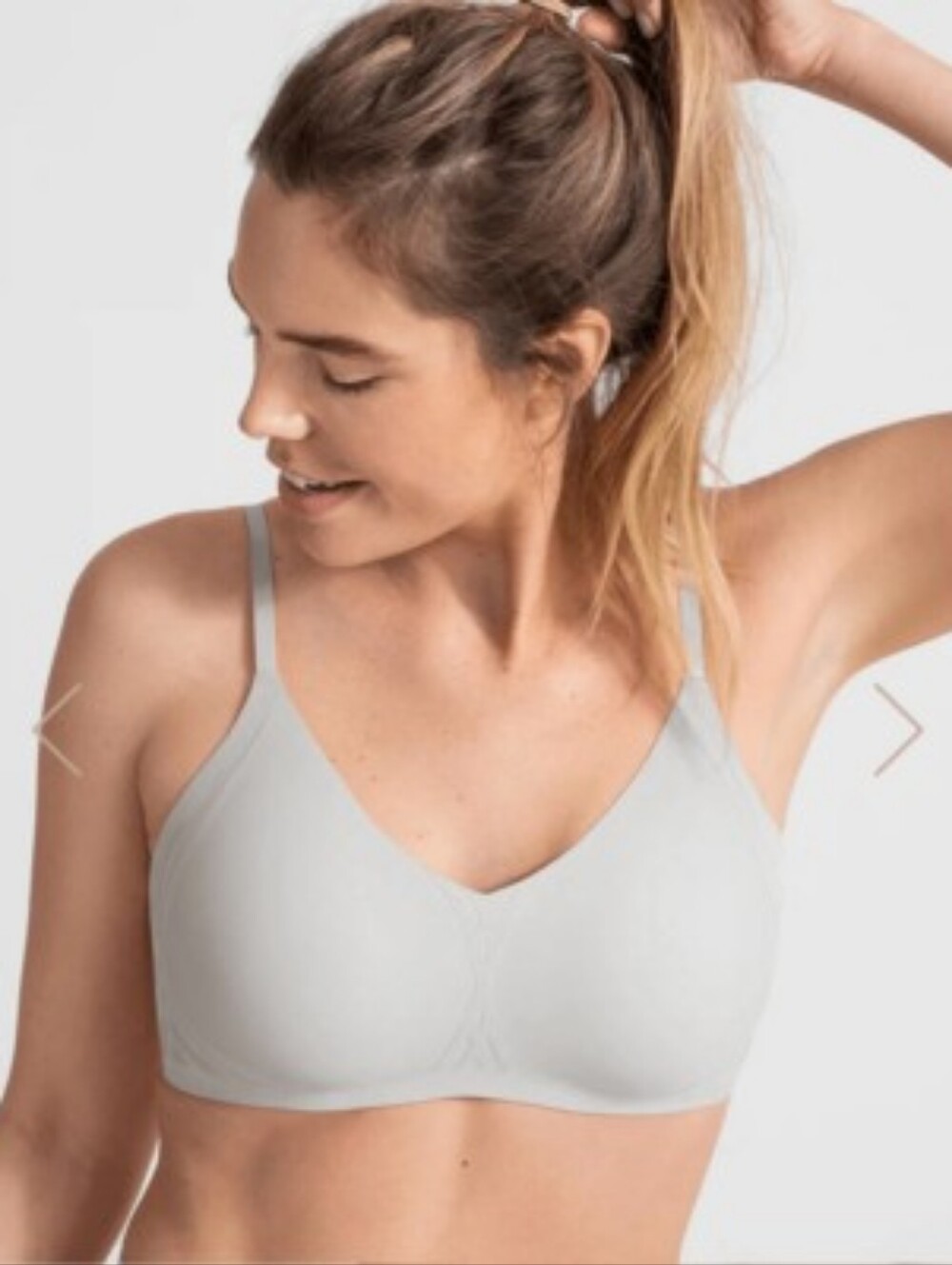 NWT Honeylove Silhouette Bra 1X 40C/D  Gray Wireless Seamless